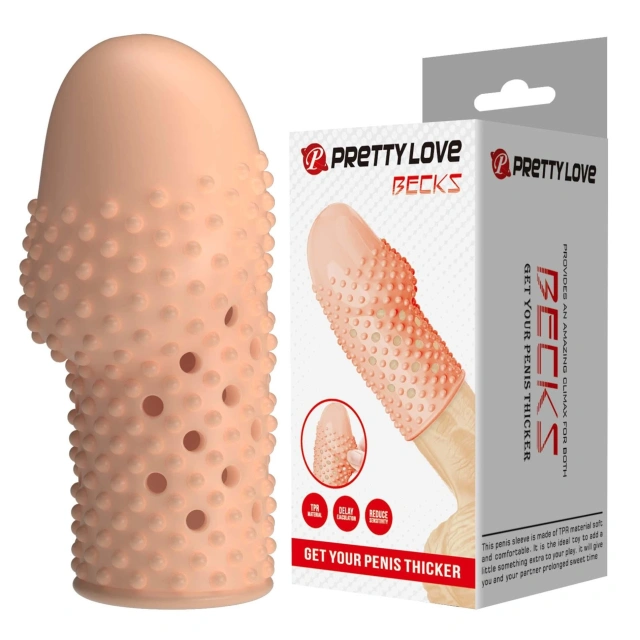 Nakładka na Penisa Penis Sleeve – Becks (flesh) Pretty Love | 100% ORYGINAŁ| DYSKRETNA PRZESYŁKA
